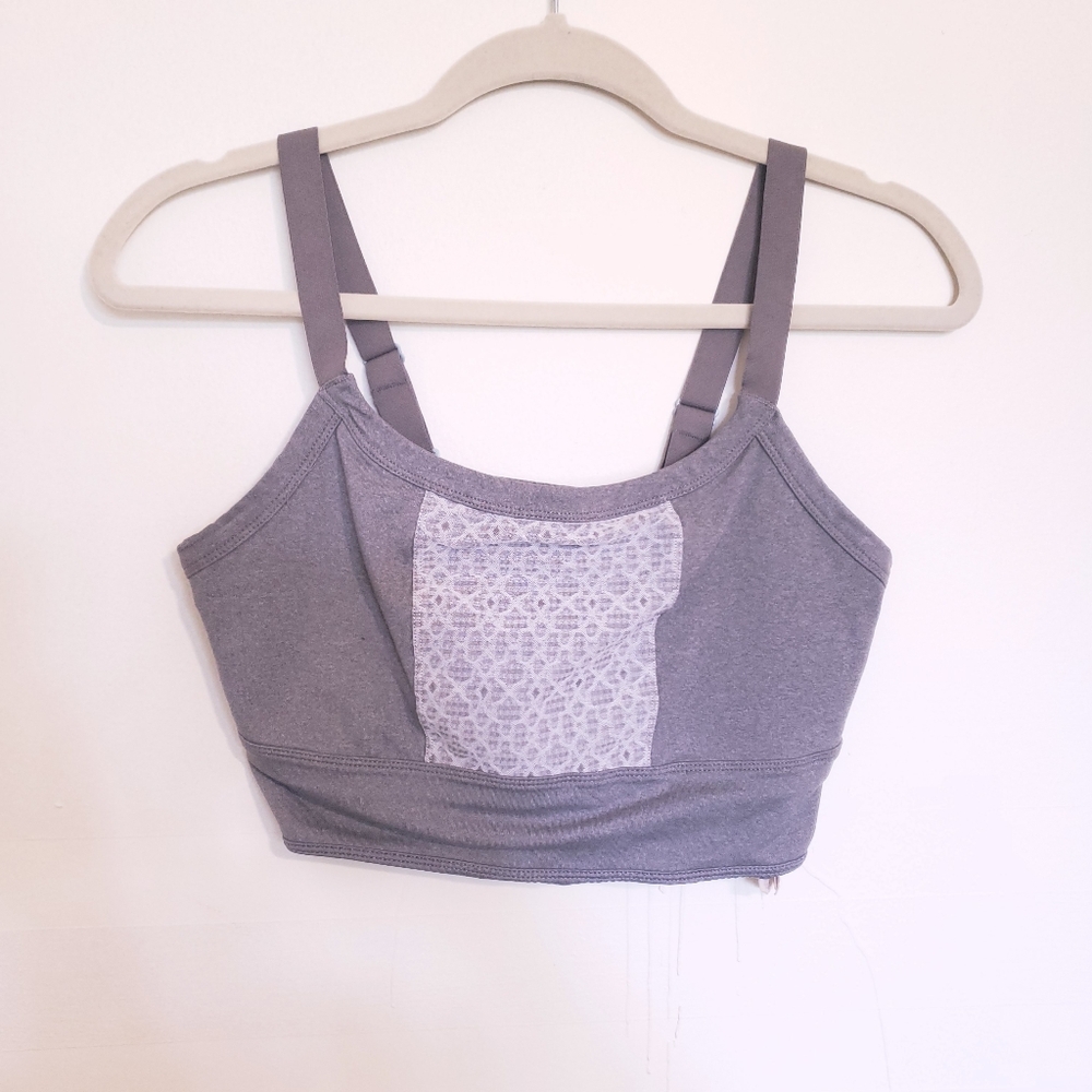 PRANA sport bra gray
